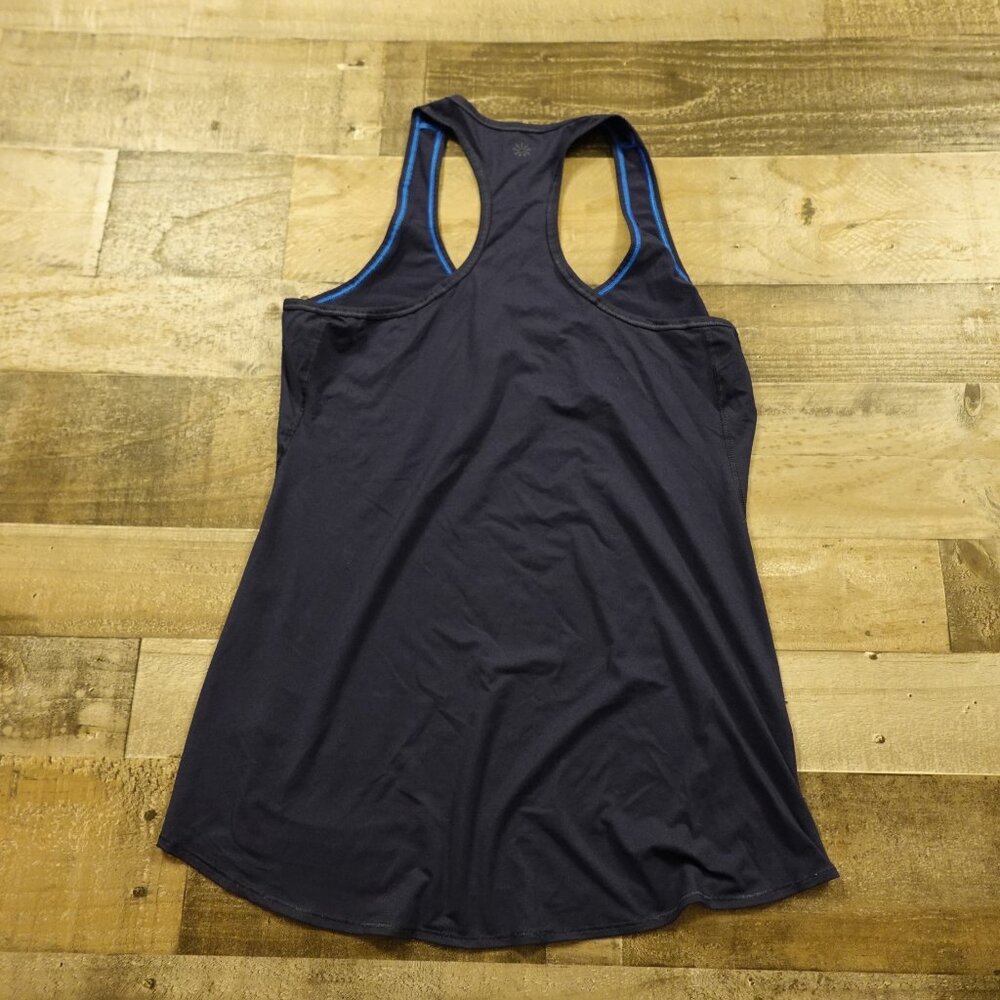 Athleta Chi‎ Tank Top racerback women's medium navy - Picture 5 of 8